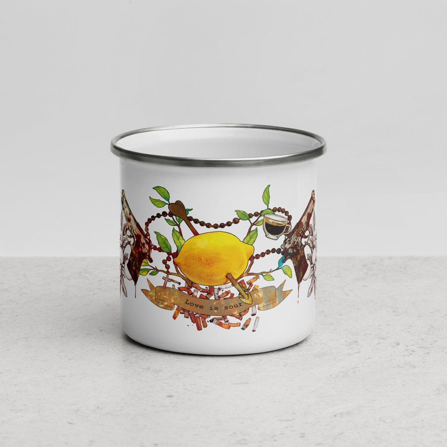 Love is Sour Enamel Mug