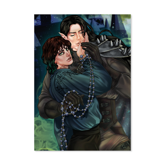 Lord Kyran Nightweed and his Dark Companion (A4 Print)