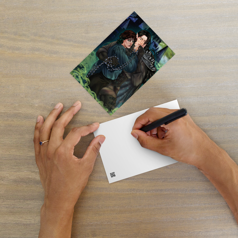 Lord Kyran Nightweed and his Dark Companion (Postcard)